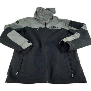 Virtika Europe Vir-Tek Shell Jacket Size L Specter Black/gray Hoodie Ski Snow